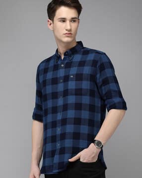the bear house Checked Slim Fit Shirt-picture-13