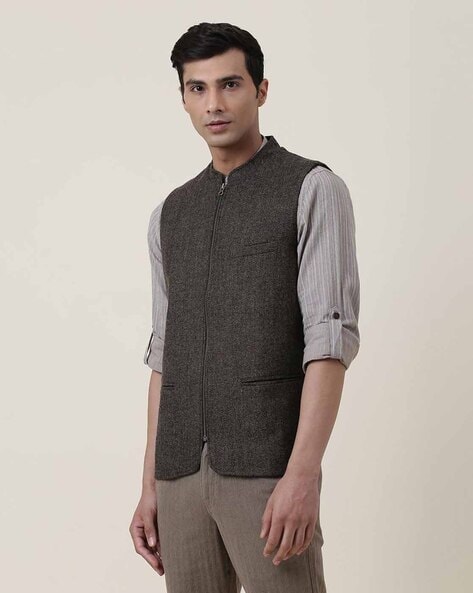 Buy Cotton Block Printed Nehru Jacket for Men Online at Fabindia | 10622240