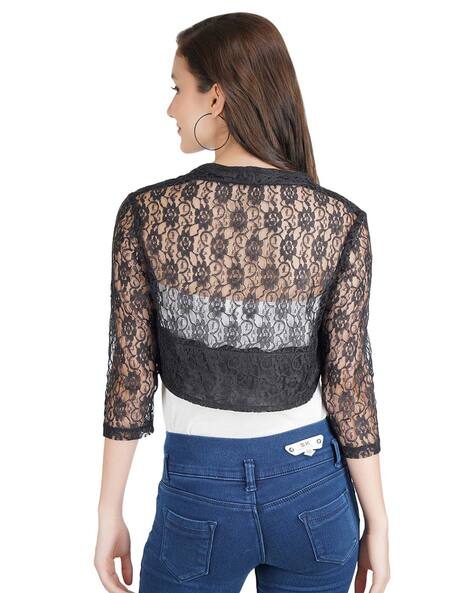 Lace on sale crop bolero