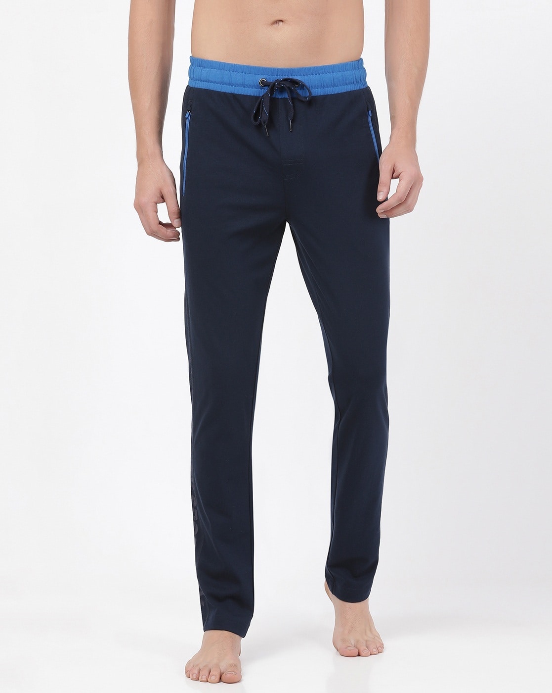 Jockey Men's Cotton Track Pants (9500-0103-NAVY Navy XXL)