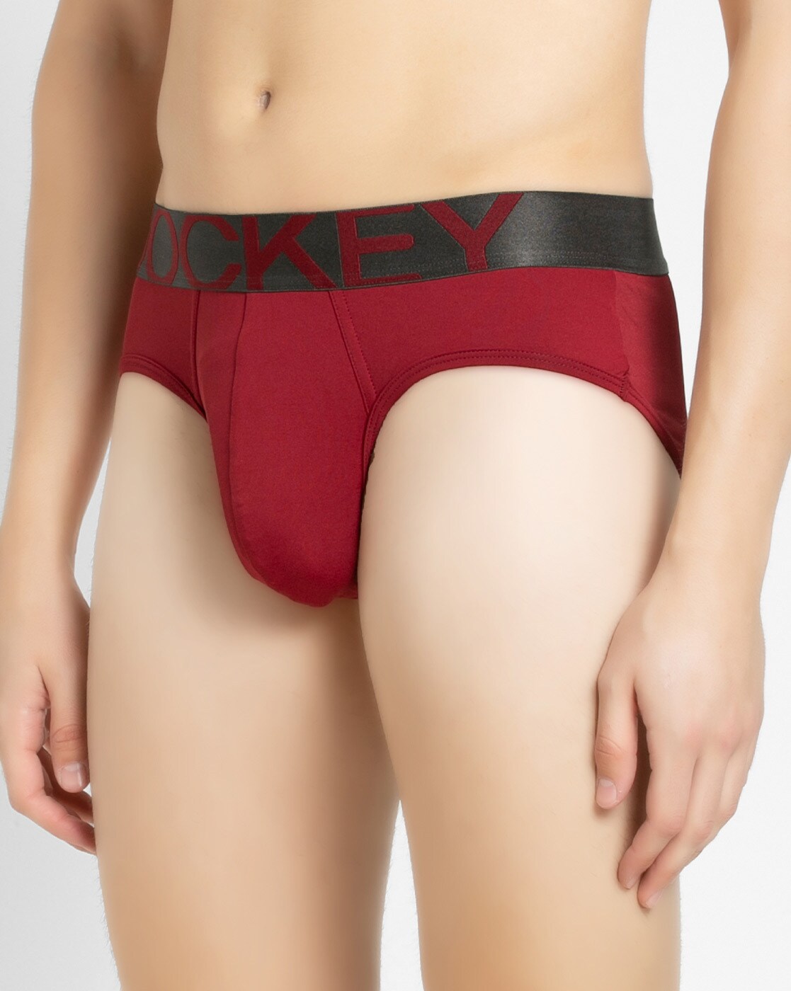 JOCKEY Mens FORMULA RED Euro Sport Underwear Brief Size L (US Waist 34)