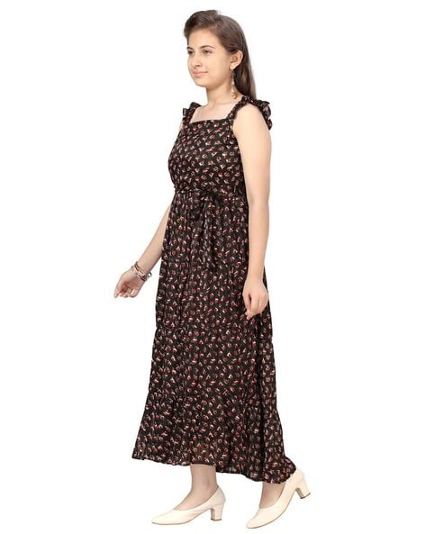 Buy Black Dresses & Frocks for Girls by AARIKA GIRLS ETHNIC Online