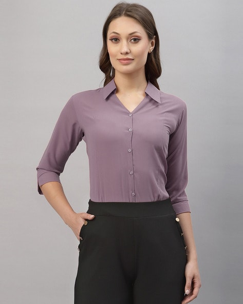 Buy Lavender Tops for Women by SILVERTRAQ Online