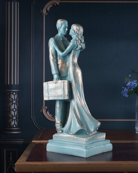 Buy Elegant Lifestyle Love Couple Statue for Home Decor I Gift Ideal  Valentine Day, Wedding Parties Gift, Loving Romantic Couple Bedroom Night  Lamp & Decorative Showpiece - 14 cm, Blue Online at