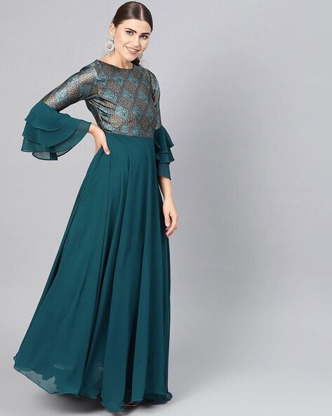 Turquoise Blue Mermaid Blue Tulle Prom Dress 2019 With Sheer Long Sleeves,  Tulle Sweep Train, And Appliques Perfect For Evening Parties And Cocktail  Events From Sexypromdress, $135.68 | DHgate.Com