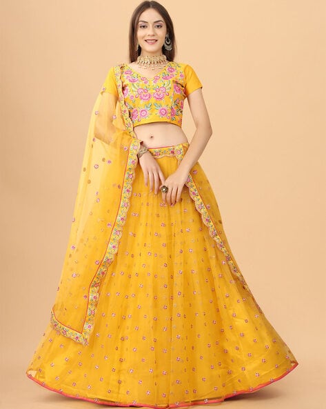 Buy online Purple Net Lehenga Choli from ethnic wear for Women by Arnav  Fashion for ₹500 at 28% off | 2024 Limeroad.com
