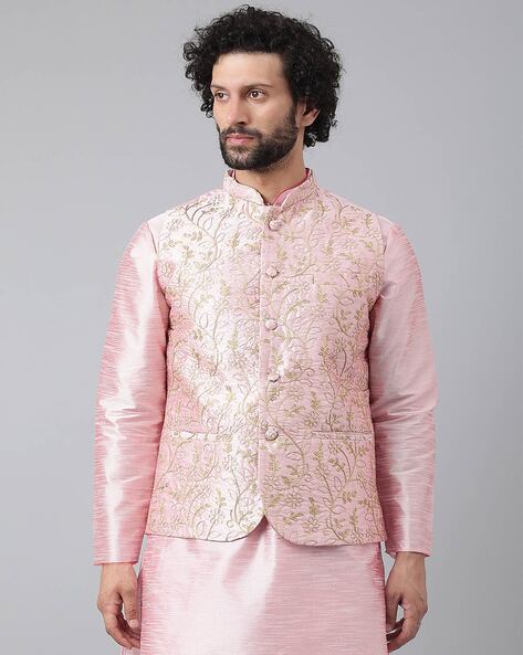 Buy Pink 3 Piece Ethnic Suit for Men by hangup Online Ajio