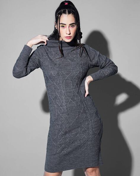 Women's Long-Sleeve Slash Maxi Sweater Dress | Women's Clearance |  Abercrombie.com