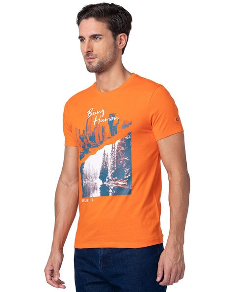 Being human sale orange t shirt