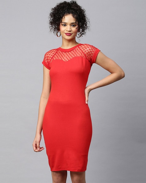 Red Bodycon Dress - Buy Red Bodycon Dress online at Best Prices in India