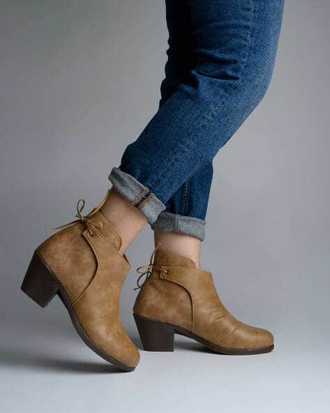 Ankle Boots Skinny Fit Boots Wide Fit Skinny Block Heel Boots Boohoo