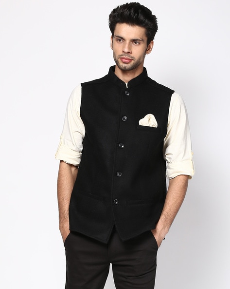 Buy Black Blazers Waistcoats for Men by Even Online Ajio