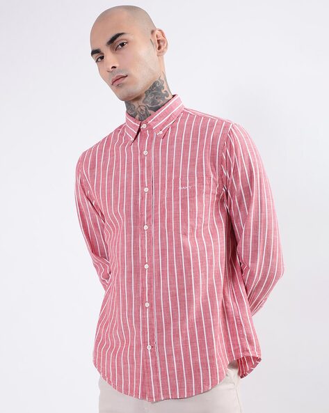 Gant Striped Shirt with Patch Pocket