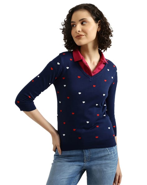 Buy Navy Sweaters u0026 Cardigans for Women by UNITED COLORS OF BENETTON Online  | Ajio.com