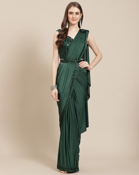 Amazon.com: ETHNIC EMPORIUM Women's Fancy Lehenga saree with Cut work belt  party Stitched Dress 8706 (black, s) : Clothing, Shoes & Jewelry