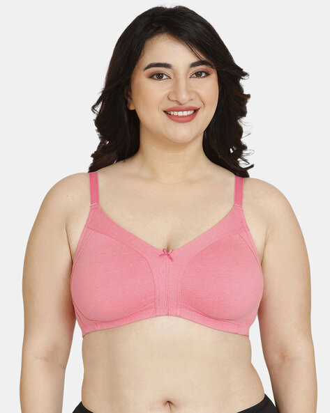 Double Layered Non-Wired Non-Padded 3/4th Coverage Super Support Bra