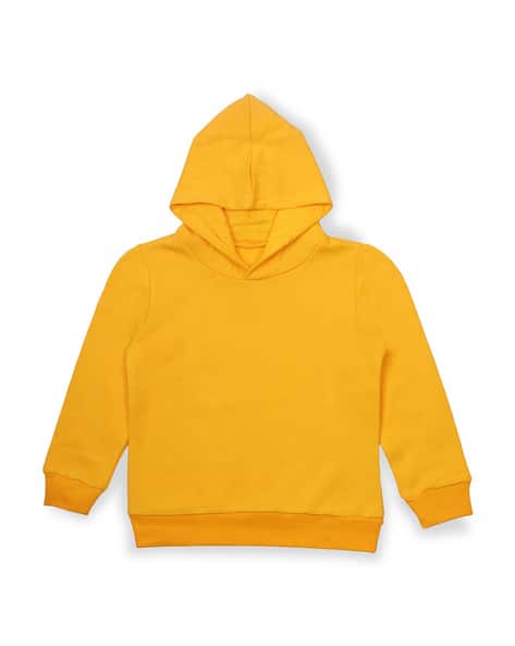 Ribbed Hems Hooded Sweatshirt
