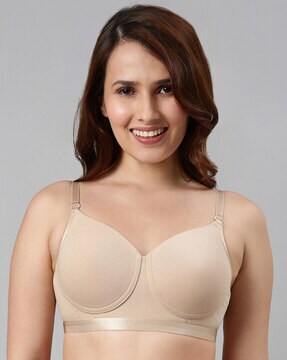 Enamor A039 Perfect Coverage T-Shirt Bra - Cotton Padded Wirefree Medium  Coverage