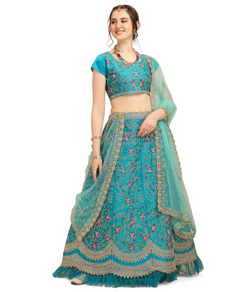 Wine Georgette Bridal Engagement Lehenga Choli SIF121818 – ShreeFashionWear