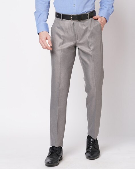 Buy Grey Trousers & Pants for Men by SOLEMIO Online | Ajio.com