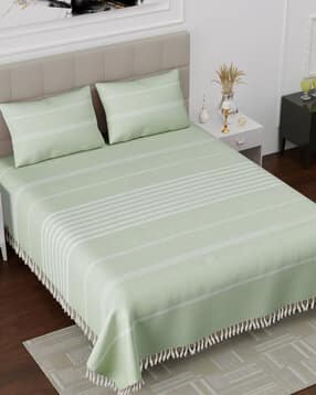 150 TC Double Bedsheet with 2 Pillow Covers-image-13
