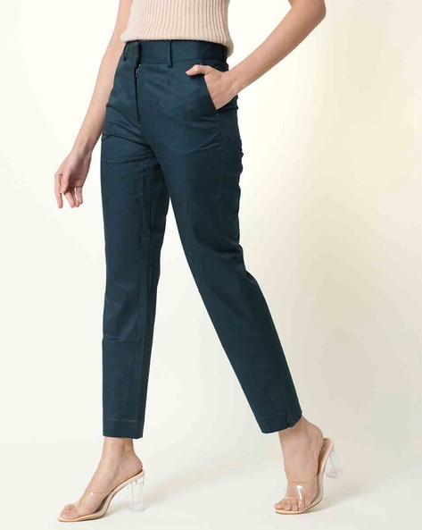 Buy W Grey Slim Fit Pants for Women Online  Tata CLiQ