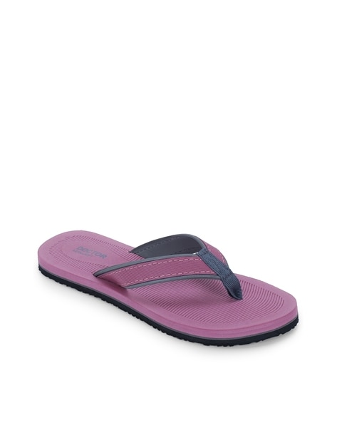 Buy Magenta Flip Flop Slippers for Women by Doctor Extra Soft