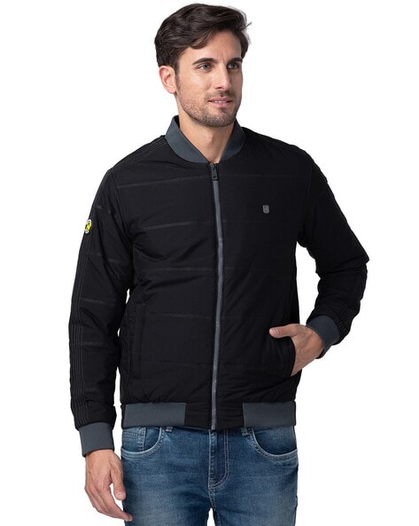 Buy Flying Machine High Neck Solid Jacket - NNNOW.com