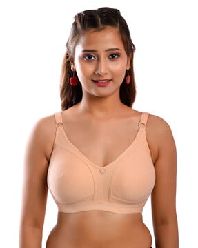 Buy online Grey Solid Full Coverage Regular Bra from lingerie for Women by  Elina for ₹350 at 56% off