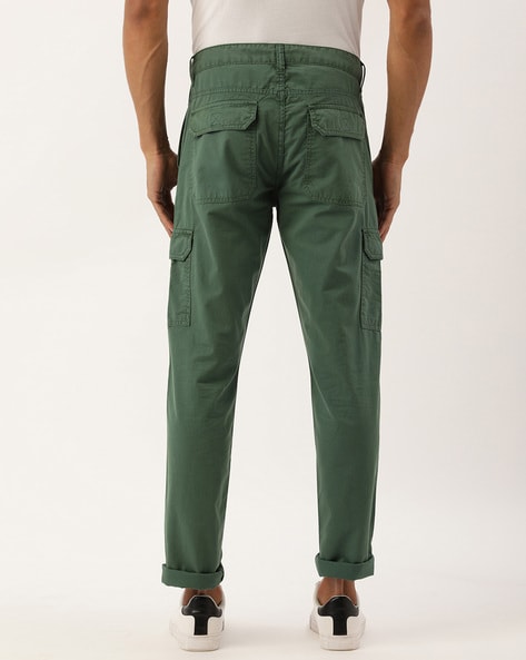 Buy Olive Green Trousers & Pants for Men by iVOC Online