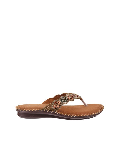 Buy Gold Flat Sandals for Women by LUCY VEGONA Online