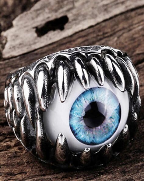 Men's Chunky Tiger Eye Statement Signet Ring | Caitlyn Minimalist