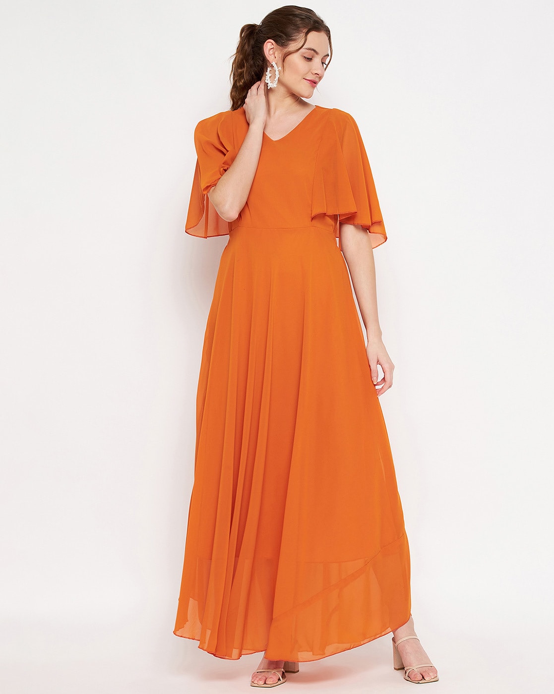 Lene Orange Maxi Dress – Beginning Boutique