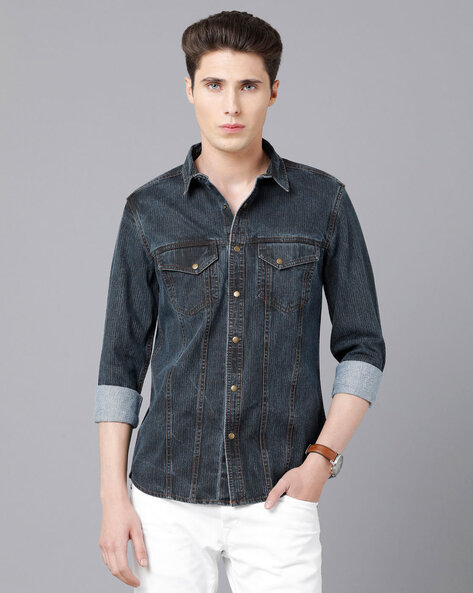 Buy Blue Shirts for Men by Prototype Online