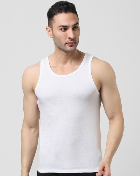 Jack & Jones Cotton Crew-Neck Vest