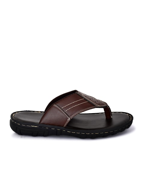 Buy Men Black Flip Flops Online - 809730 | Van Heusen