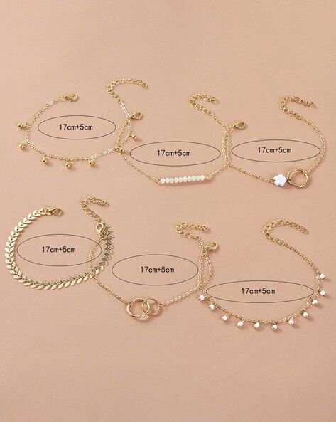 Buy THE PRETTY GIRL BRACELET SET OF 6 for Women Online in India