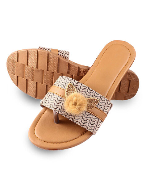 Slip On Brown Ladies Flat Sandals at Rs 200/pair in Jaipur