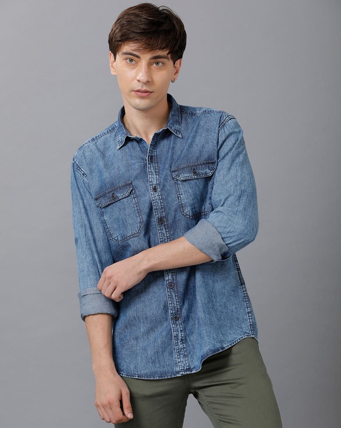 Buy Blue Shirts for Men by YOVISH Online