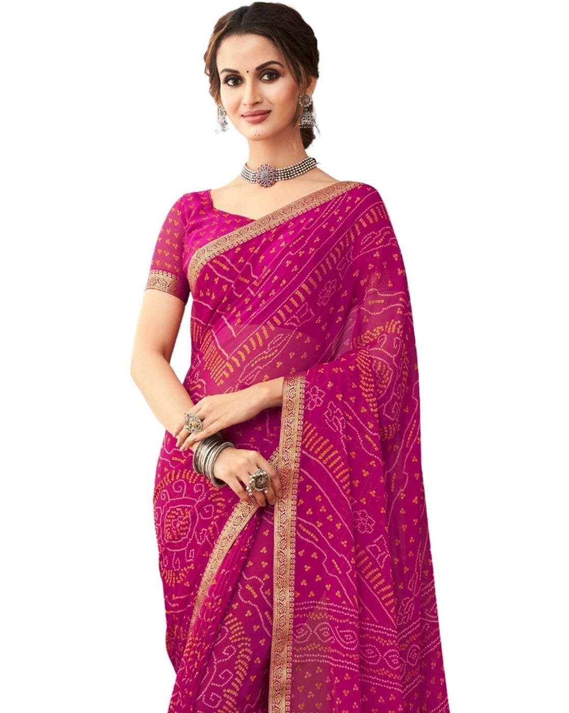 Buy Multicoloured Sarees for Women by SAREESLATEST DESIGNER Online | Ajio .com