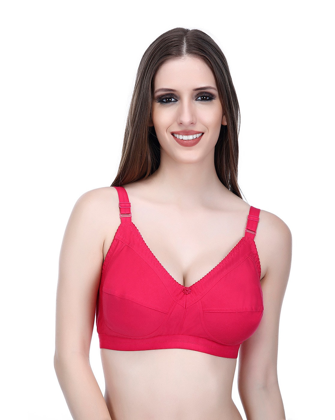 Buy FEEL GOOD FUSHIA NON PADDED NON WIRED BRA for Women Online in India