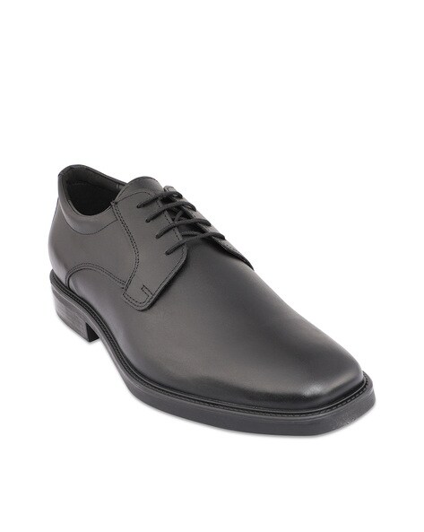 Buy GEOX Brandolf Men Leather Black Formal Shoes Black Color Men AJIO LUXE
