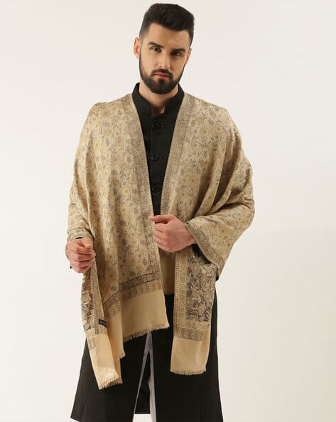 Buy Beige Shawls Wraps for Men by PASHMODA Online