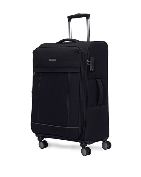 Buy CARRIALL Notch Polycarbonate (75 cm) Silver Smart Trolley Bag With  Inbuilt Weighing Scale & TSA Lock | Shoppers Stop