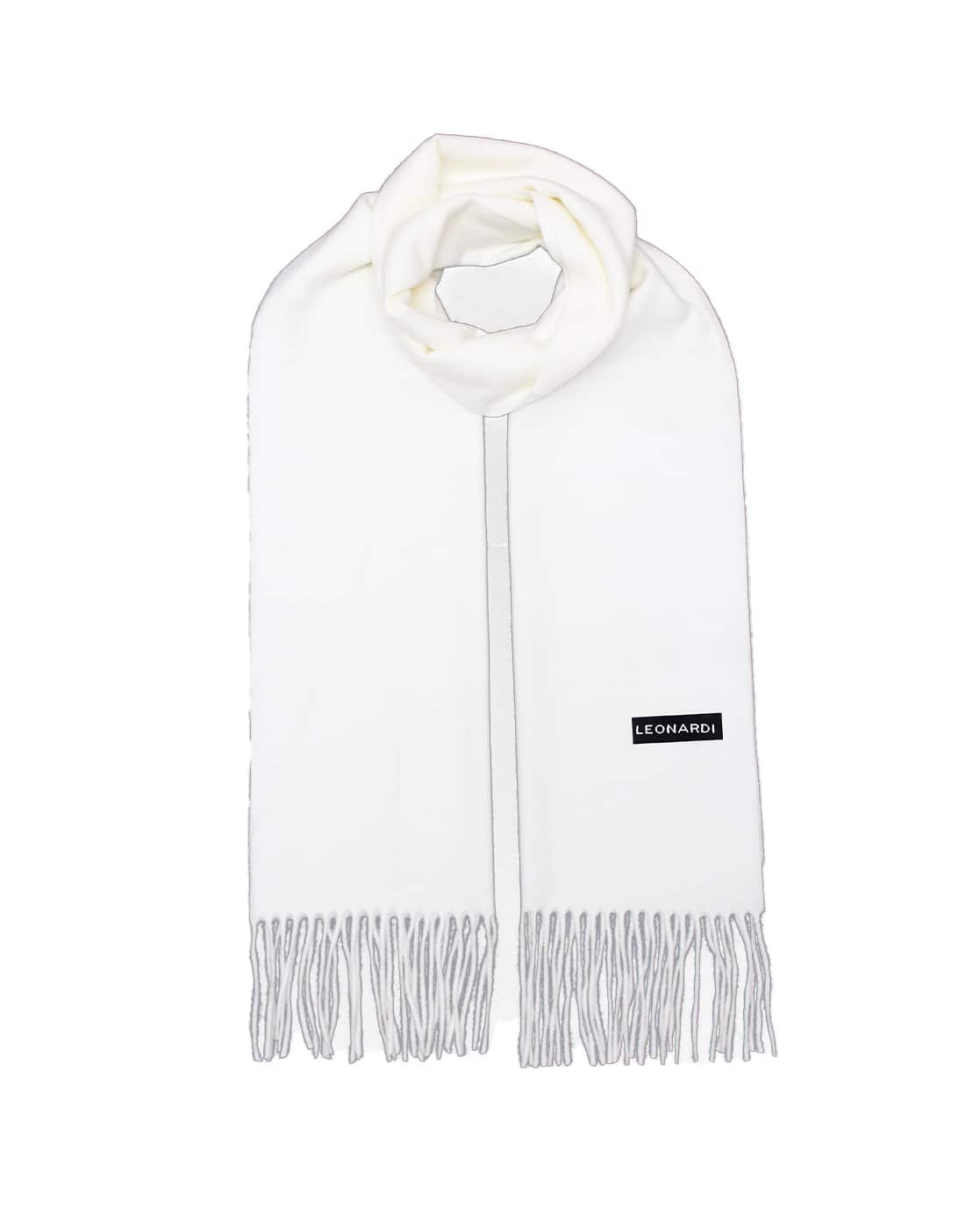 Buy LEONARDI Muffler with Fringe Hems Online | Ajio.com