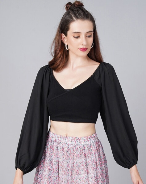 Black best sale top fancy