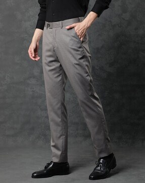 Pleated Trousers with Insert Pockets