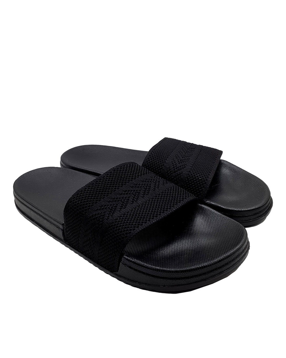 Plain black slides discount cheap