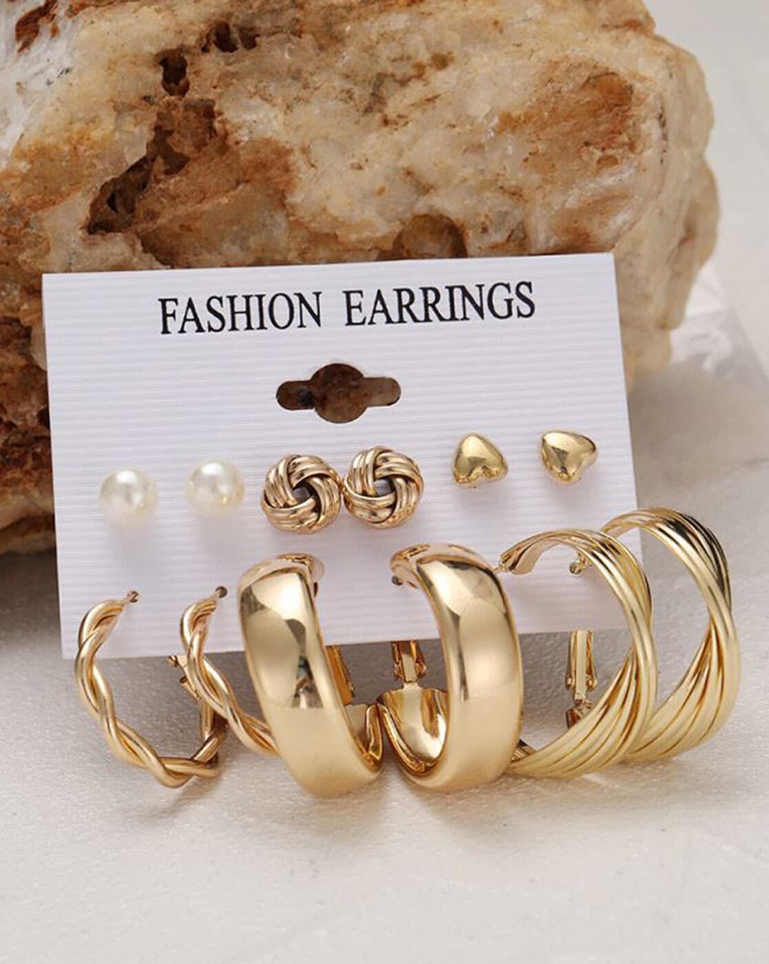 22Kt Plain Gold Earrings/Studs (3.530 Grams) | Mohan Jewellery