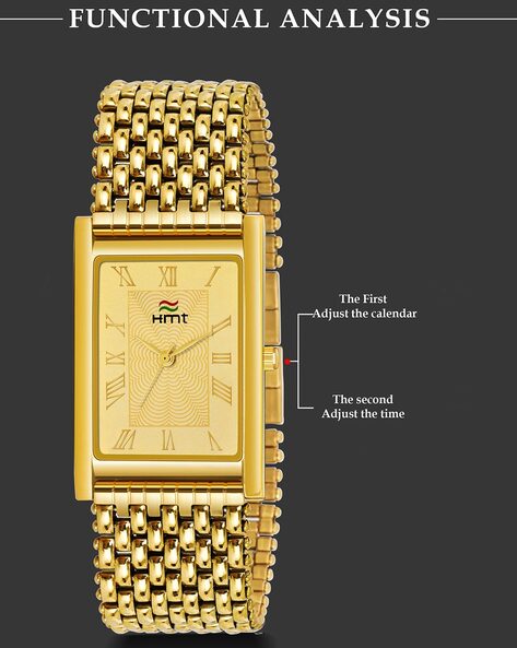 Golden colour store hand watch